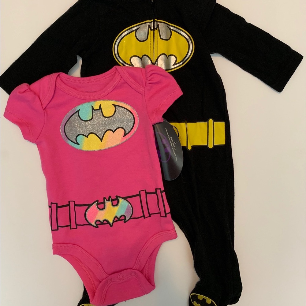 Batman Baby Girl One Piece Outfits Lot